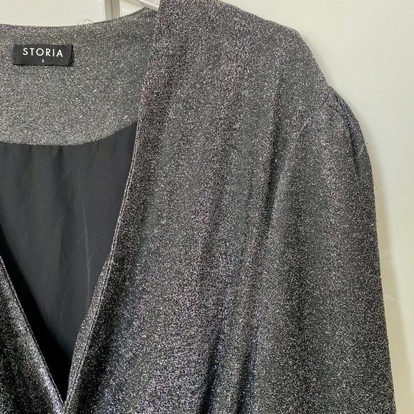 Metallic Deep V Jumpsuit Size S - Picture 6 of 6